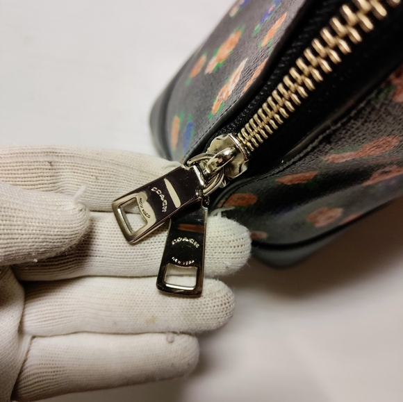 Coach Satchel Crossbody Purse Doomed Sierra Tea Rose Floral Print #F57924 - Picture 10 of 16